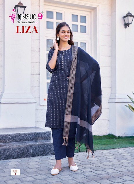 MYSTIC 9 LIZA VOL 3 Rehmat Boutique  MYSTIC 9 LIZA VOL 3 KURTI WHOLESALER 4.jpg