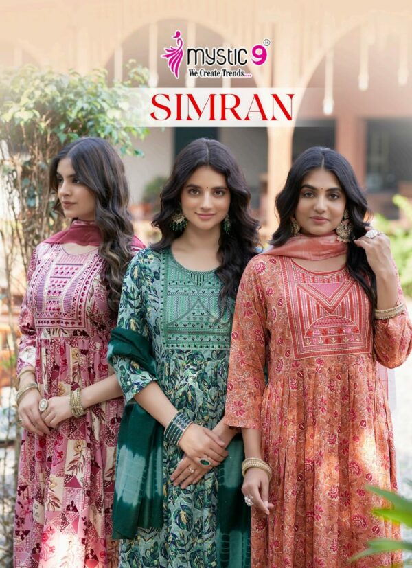 MYSTIC 9 SIMRAN VOL 1 Rehmat Boutique  MYSTIC 9 SIMRAN VOL 1 KURTI WHOLESALER SURAT 1.jpg