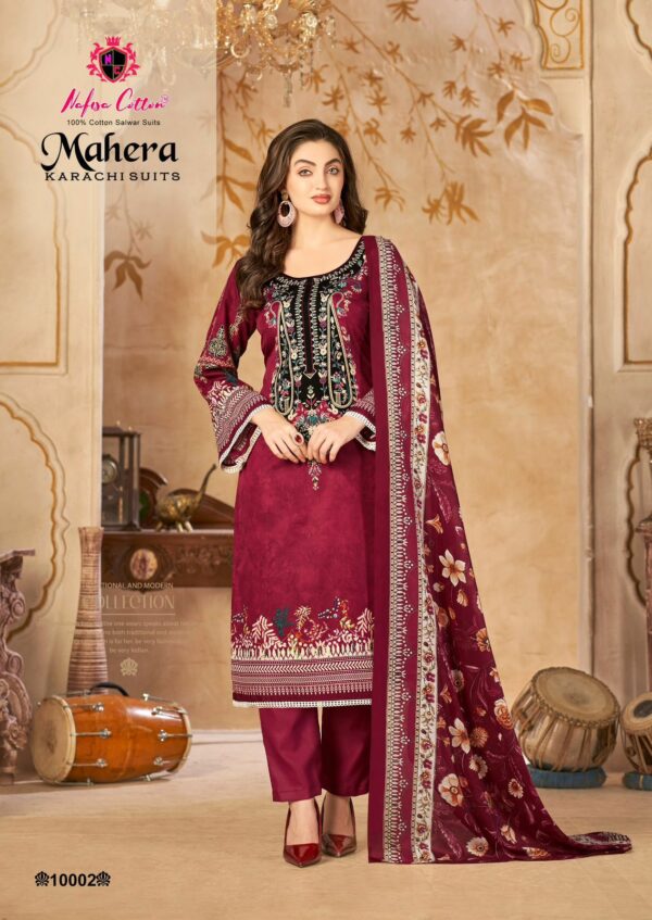 NAFISA COTTON MAHERA VOL 10 Rehmat Boutique  NAFISHA COTTON MAHERA VOL 9 KARACHI SUITS SUPPLIER 3.jpg