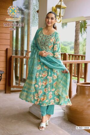 PASSION TREE MUSKAN VOL 1 Rehmat Boutique  PASSION TREE MUSKAN VOL 1 RAYON ANARKALI KURTI 6.jpg