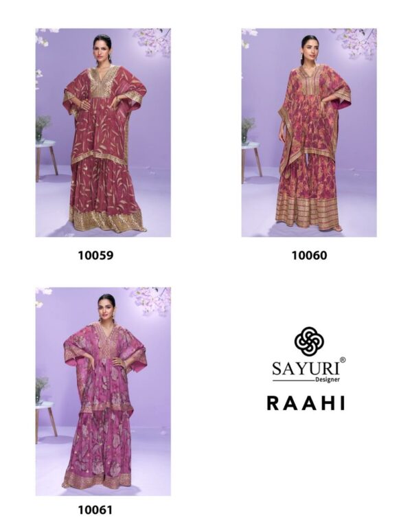 SAYURI DESIGNER RAAHI Rehmat Boutique  SAYURI DESIGNER RAAHI GEORGETTE FANCY SUITS 5.jpg