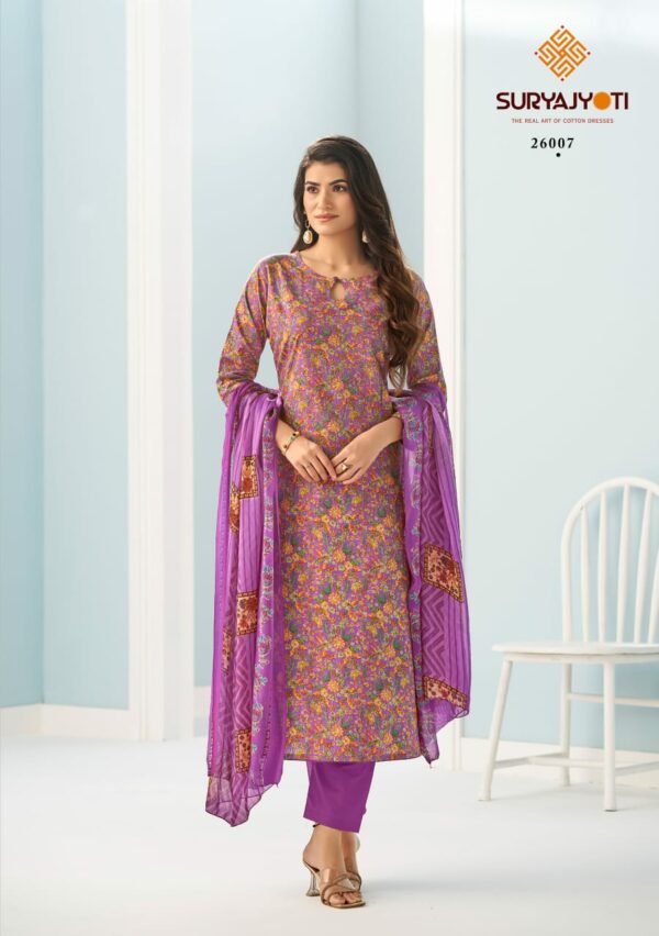 SURYAJYOTI SUHANA VOL 26 Rehmat Boutique  SURYAJYOTI SUHANA VOL 26 COTTON PRINTED SUITS 10.jpg