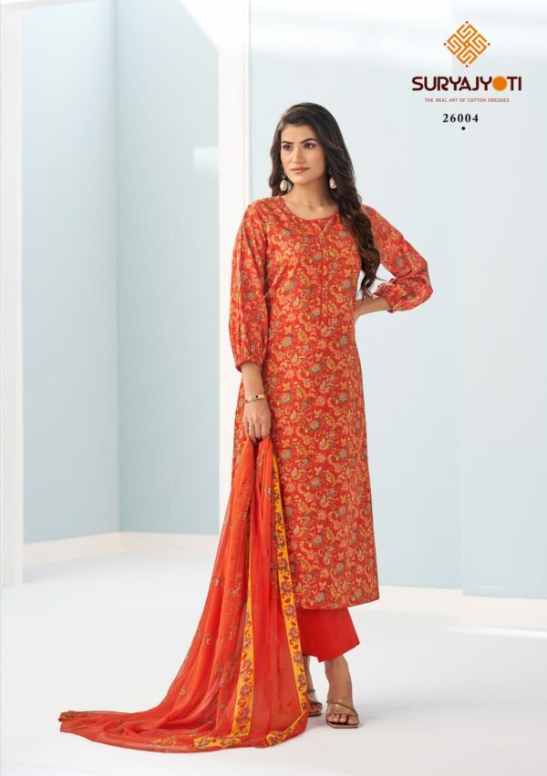 SURYAJYOTI SUHANA VOL 26 Rehmat Boutique  SURYAJYOTI SUHANA VOL 26 COTTON PRINTED SUITS 7.jpg