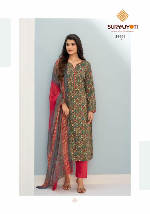 SURYAJYOTI SUHANA VOL 26 Rehmat Boutique  SURYAJYOTI SUHANA VOL 26 COTTON PRINTED SUITS 9.jpg
