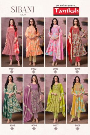 TANIKSH SIBANI VOL 9 Rehmat Boutique  TANIKSH SIBANI VOL 9 RAYON PRINTED READYMADE KURTI 1.jpg
