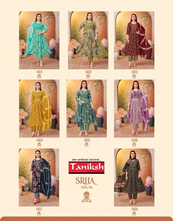 TANIKSH SRIJA VOL 14 Rehmat Boutique  TANIKSH SRIJA VOL 14 WHOLESALE PRICE SURAT 1.jpg