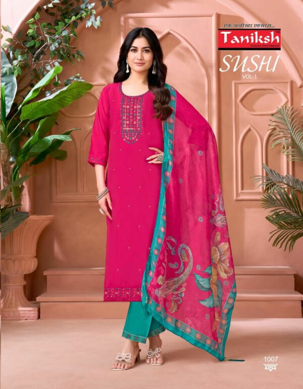 TANIKSH SUSHI VOL 1 Rehmat Boutique  TANIKSH SUSHI VOL 1 ROMAN EMBROIDERY KURTI SUPPLIER 11.jpg