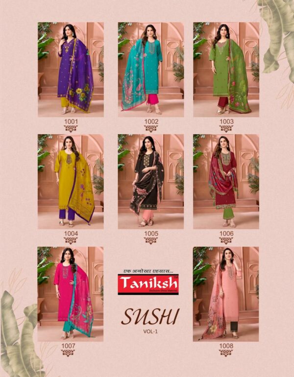 TANIKSH SUSHI VOL 1 Rehmat Boutique  TANIKSH SUSHI VOL 1 ROMAN EMBROIDERY KURTI SUPPLIER 2.jpg