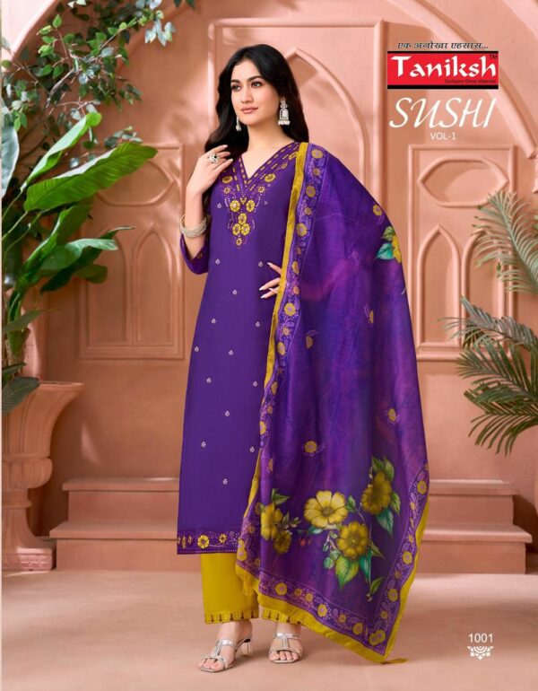 TANIKSH SUSHI VOL 1 Rehmat Boutique  TANIKSH SUSHI VOL 1 ROMAN EMBROIDERY KURTI SUPPLIER 5.jpg