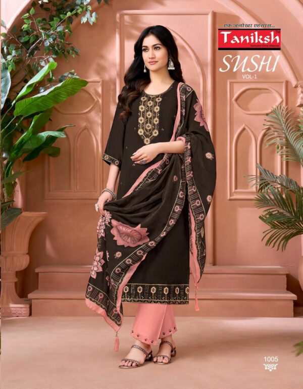 TANIKSH SUSHI VOL 1 Rehmat Boutique  TANIKSH SUSHI VOL 1 ROMAN EMBROIDERY KURTI SUPPLIER 7.jpg