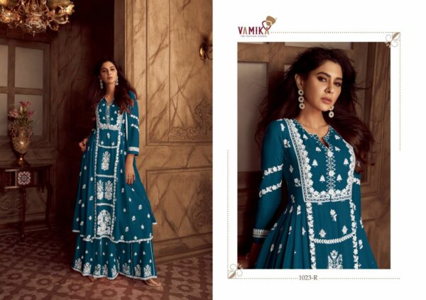 VAMIKA LAKHNAWI VOL 4 Rehmat Boutique  VAMIKA LAKHNAWI VOL 4 DARK LIST RAYON KURTI SUPPLIER 5.jpg