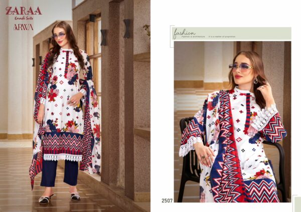 ZARAA PRINT ARWA VOL 25 Rehmat Boutique  ZARAA PRINT ARWA VOL 25 PURE COTTON PRINTED SUITS 7.jpg