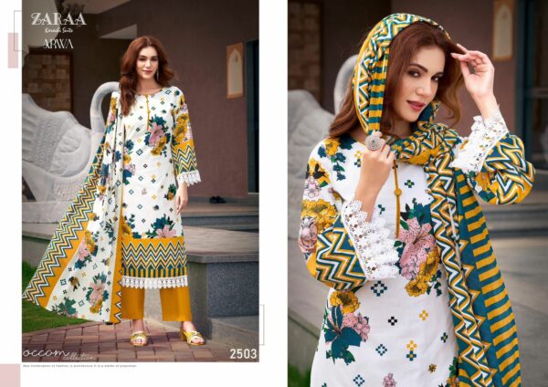 ZARAA PRINT ARWA VOL 25 Rehmat Boutique  ZARAA PRINT ARWA VOL 25 PURE COTTON PRINTED SUITS 9.jpg