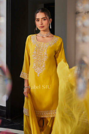 Shivali S4u Mustard Majesty-Farshi Salwar Set New Arrival 2025 Rehmat Boutique  705 1.jpg