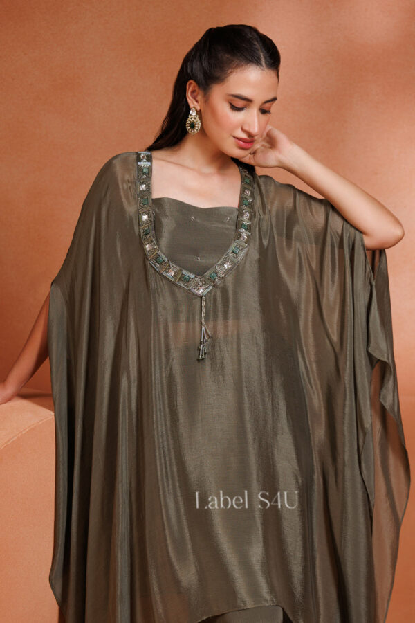 Shivali S4u Olive Aura-Kaftan Set New Arrival 2025 Rehmat Boutique  715 1.jpg