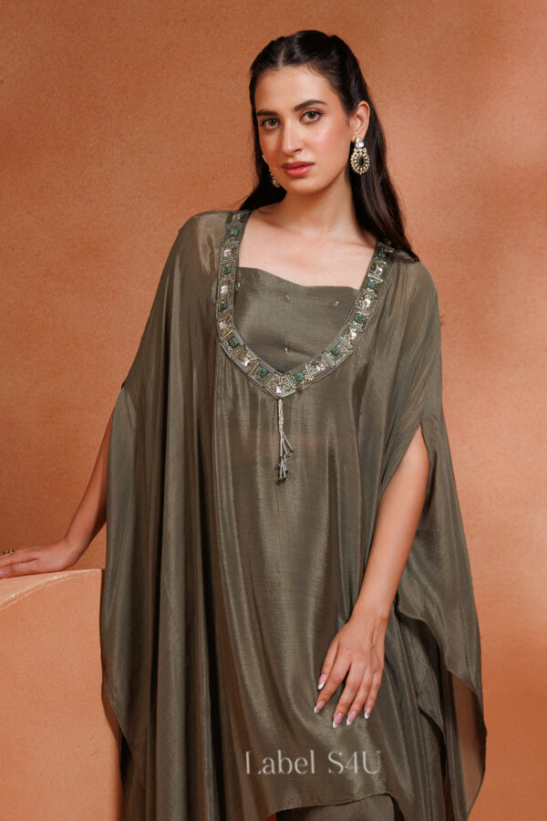 Shivali S4u Olive Aura-Kaftan Set New Arrival 2025 Rehmat Boutique  715 2.jpg
