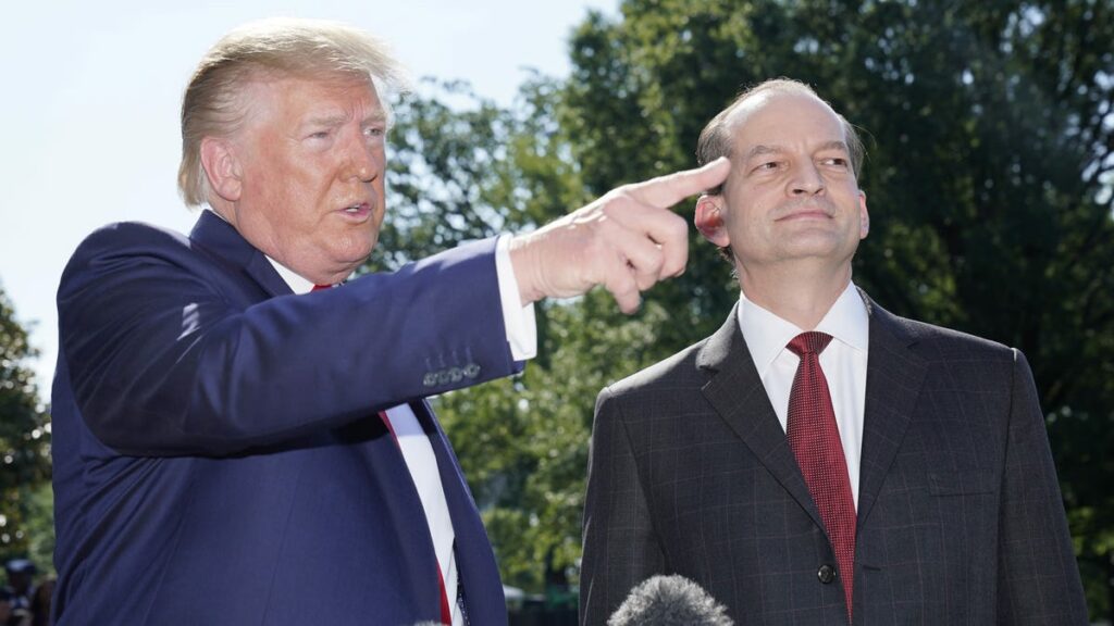 Alex Acosta nonetheless may testify earlier than U.S. Home Rehmat Boutique  85611955007 trump acosta.JPG