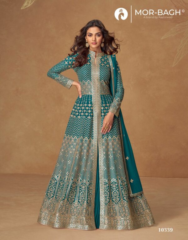 AASHIRWAD MOR BAGH ALMIRAH Rehmat Boutique  AASHIRWAD MOR BAGH ALMIRAH GEORGETTE READYMADE SUITS 6.jpg