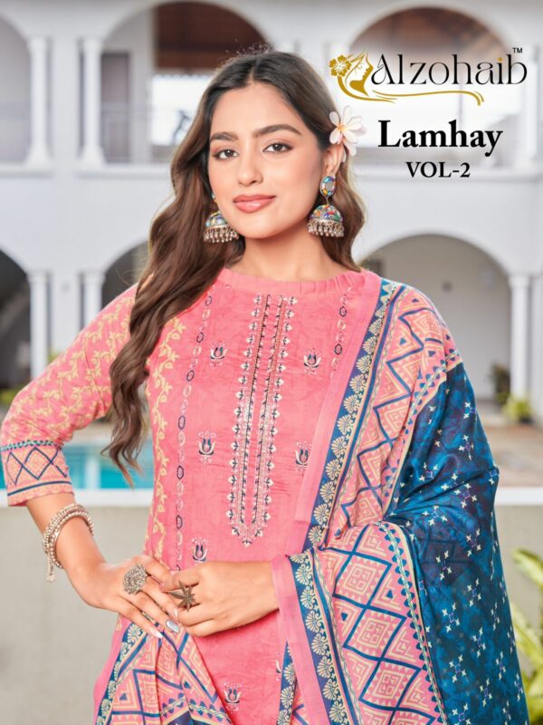 ALZOHAIB LAMHAY VOL 2 PAKISTANI SUITS WHOLESALER 5.jpg