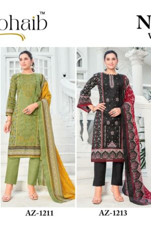 ALZOHAIB NOOR VOL 2 Rehmat Boutique  ALZOHAIB NOOR VOL 2 COTTON PAKISTANI SUITS 3.jpg