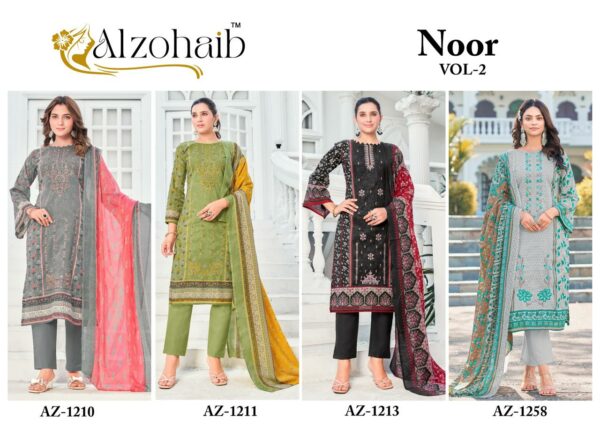 ALZOHAIB NOOR VOL 2 Rehmat Boutique  ALZOHAIB NOOR VOL 2 COTTON PAKISTANI SUITS 3.jpg