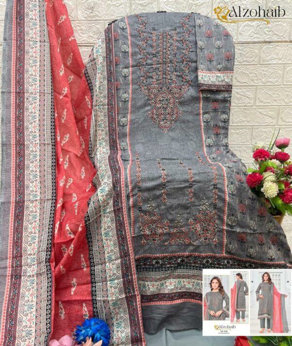ALZOHAIB NOOR VOL 2 Rehmat Boutique  ALZOHAIB NOOR VOL 2 COTTON PAKISTANI SUITS 5.jpg