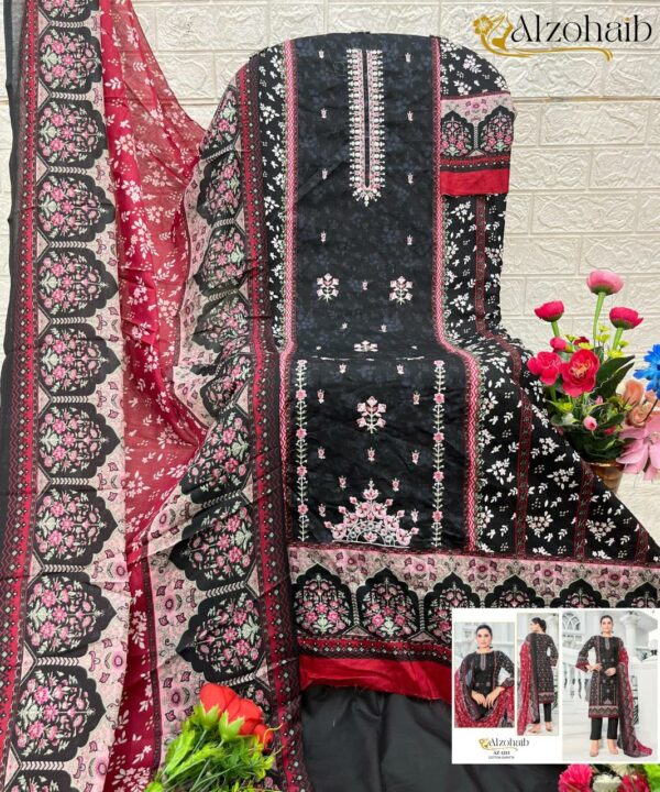 ALZOHAIB NOOR VOL 2 Rehmat Boutique  ALZOHAIB NOOR VOL 2 COTTON PAKISTANI SUITS 6.jpg