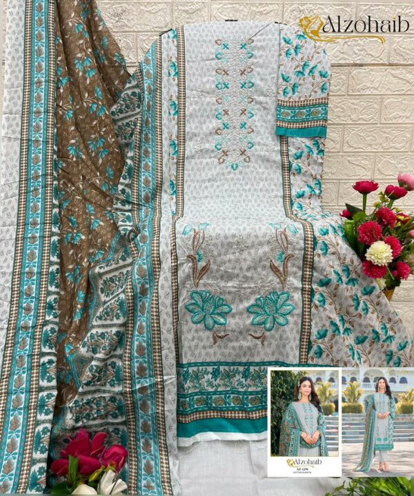 ALZOHAIB NOOR VOL 2 Rehmat Boutique  ALZOHAIB NOOR VOL 2 COTTON PAKISTANI SUITS 7.jpg