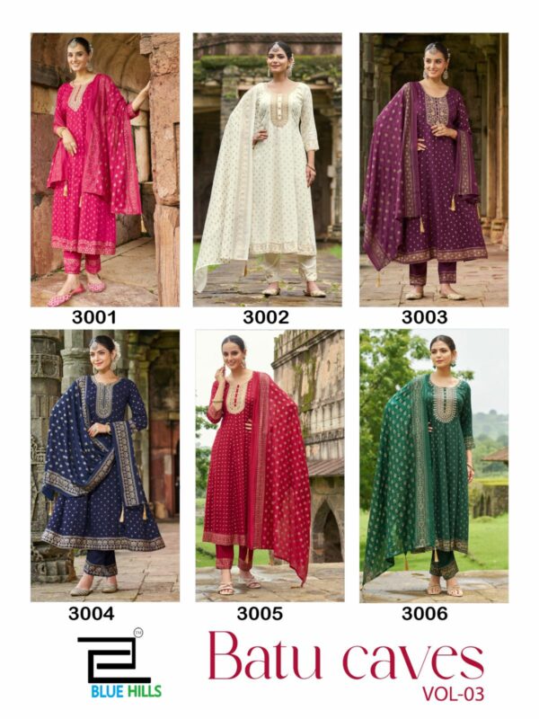 BLUE HILLS BATU CAVES VOL 3 Rehmat Boutique  BLUE HILLS BATU CAVES VOL 3 READYMADE KURTI CATALOG 7.jpg