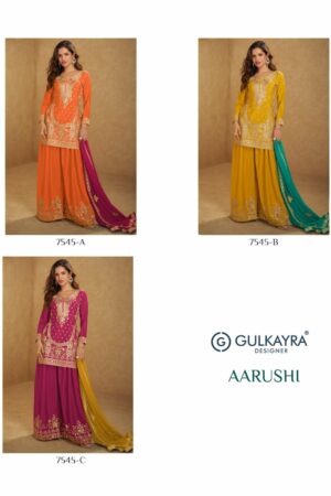 GULKAYRA DESIGNER AARUSHI Rehmat Boutique  GULKAYRA DESIGNER AARUSHI DESIGNER CHINNON SUITS 7.jpg
