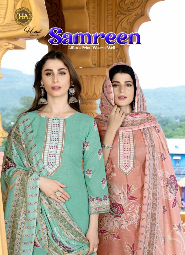 HARSHIT FASHION SAMREEN Rehmat Boutique  HARSHIT FASHION SAMREEN PURE CAMBRIC COTTON SUITS 10.jpg
