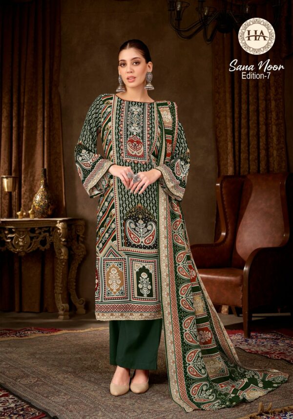 HARSHIT FASHION SANA NOOR EDITION 7 Rehmat Boutique  HARSHIT FASHION SANA NOOR EDITION 7 VISCOSE SUITS 8.jpg