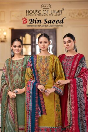 HOUSE OF LAWN BIN SAEED Rehmat Boutique  HOUSE OF LAWN BIN SAEED PURE COTTON LAWN SUITS 11.jpg