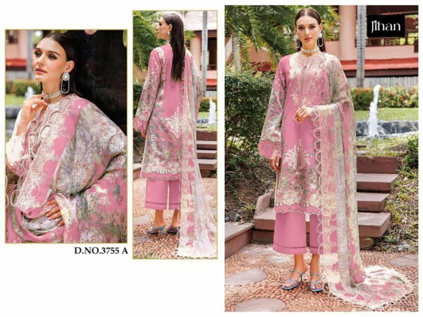 JIHAN 3755 Rehmat Boutique  JIHAN 3755 PURE LAWN COTTON PAKISTANI SUITS CATALOG 2.jpg