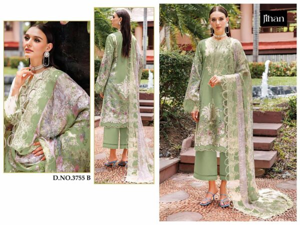JIHAN 3755 Rehmat Boutique  JIHAN 3755 PURE LAWN COTTON PAKISTANI SUITS CATALOG 8.jpg