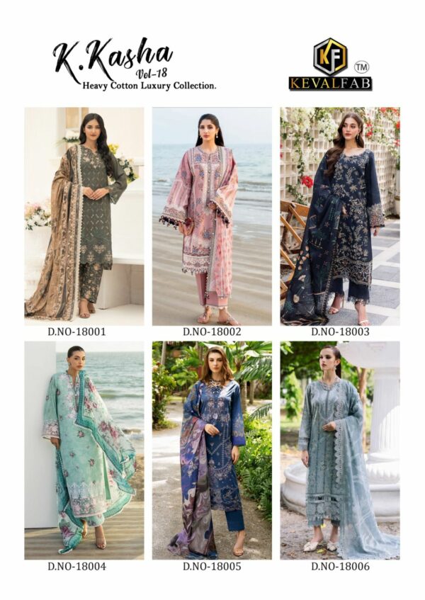 KEVAL FAB K KASHA VOL 18 Rehmat Boutique  KEVAL FAB K KASHA VOL 18 LAWN KARACHI SUITS CATALOG 8.jpg