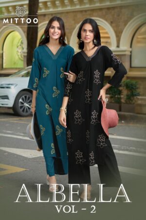 MITTOO ALBELA VOL 2 Rehmat Boutique  MITTOO ALBELA VOL 2 REYON EMBROIDERED KURTIS 10.jpg
