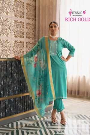 MYSTIC 9 RICH GOLD VOL 5 Rehmat Boutique  MYSTIC 9 RICH GOLD VOL 5 WHOLESALE PRICE 6.jpg