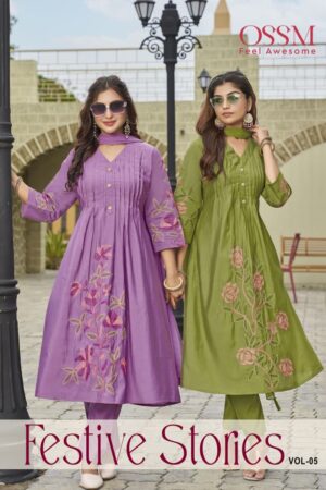 OSSM FESTIVE STORIES VOL 5 Rehmat Boutique  OSSM FESTIVE STORIES VOL 5 KURTI WHOLESALER 5.jpg