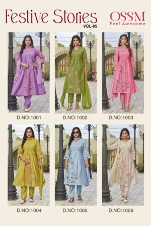OSSM FESTIVE STORIES VOL 5 Rehmat Boutique  OSSM FESTIVE STORIES VOL 5 KURTI WHOLESALER 8.jpg