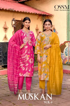 OSSM MUSKAN VOL 9 KURTI WHOLESALER 5.jpg