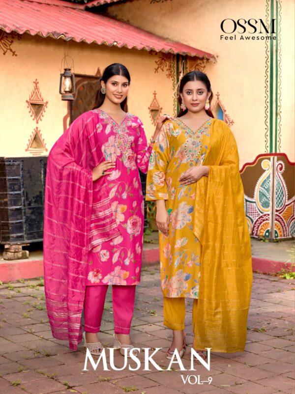 OSSM MUSKAN VOL 9 KURTI WHOLESALER 5.jpg