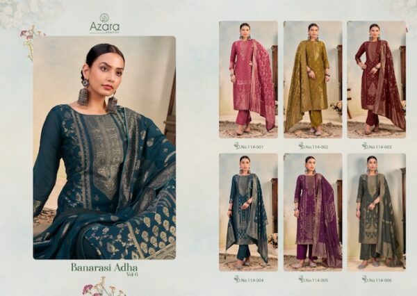 RADHIKA AZARA BANARASI ADHA VOL 6 Rehmat Boutique  RADHIKA AZARA BANARASI ADHA VOL 6 LATEST CATALOG 8.jpg