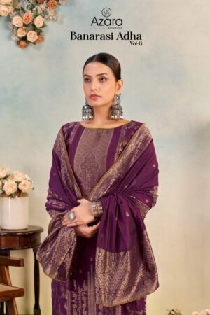 RADHIKA AZARA BANARASI ADHA VOL 6 Rehmat Boutique  RADHIKA AZARA BANARASI ADHA VOL 6 LATEST CATALOG 9.jpg