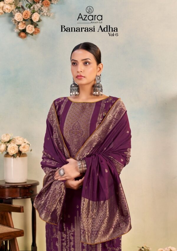 RADHIKA AZARA BANARASI ADHA VOL 6 Rehmat Boutique  RADHIKA AZARA BANARASI ADHA VOL 6 LATEST CATALOG 9.jpg