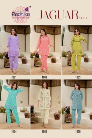 RADHIKA LIFESTYLE JAGUAR VOL 1 Rehmat Boutique  RADHIKA LIFESTYLE JAGUAR VOL 1 READYMADE CORD SET 9.jpg