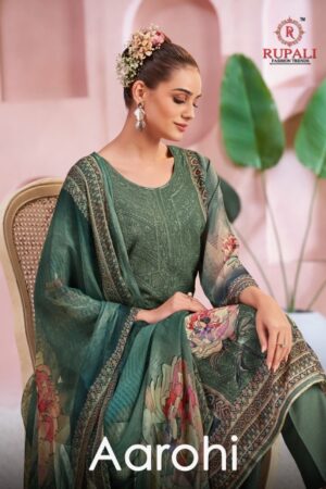 RUPALI AAROHI Rehmat Boutique  RUPALI AAROHI CREPE HANDWORK SUITS CATALOG 6.jpg
