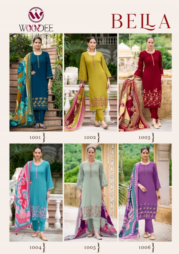WOODEE BELLA Rehmat Boutique  WOODEE BELLA KURTI WHOLESALER SURAT 5.jpg