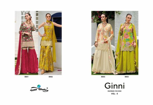 YOUR CHOICE GINNI VOL 5 Rehmat Boutique  YOUR CHOICE GINNI VOL 5 CHINNON SUITS CATALOGUE 9.jpg