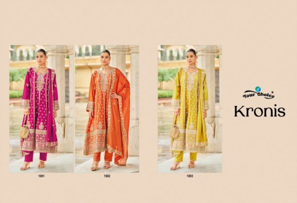 YOUR CHOICE KRONIS Rehmat Boutique  YOUR CHOICE KRONIS HEAVY CHINNON SUITS CATALOG 3.jpg